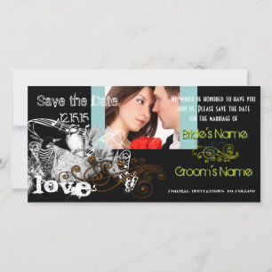 Reserve A Data Pássaros de Amor Vintage Salve o Dia Sua Foto
