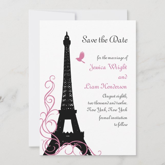 Reserve A Data Pássaros do Amor Negro Salvem a Data (Frente)