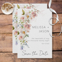 Pastel Floral Modern Wedding