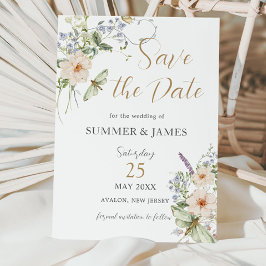 Reserve A Data Pastel Wildflower Garden Delicate Casamento Floral