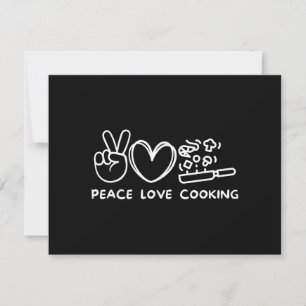 Reserve A Data Paz, Amor Culinária Cozinheiro Retro Amante Da Cul