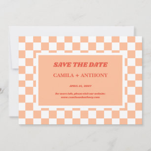 Reserve A Data Peach Fuzz Verificado Padrão Gingham