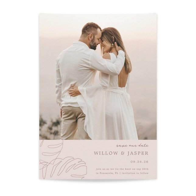 Reserve A Data Pensacola Flat Save The Date Card (Criador carregado)