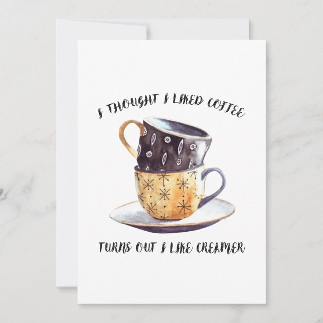 Reserve A Data Pensei Que Gostava De Café (Frente)