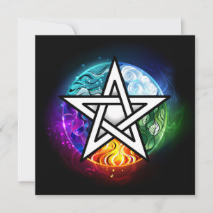 Reserve A Data Pentagrama do Wiccan