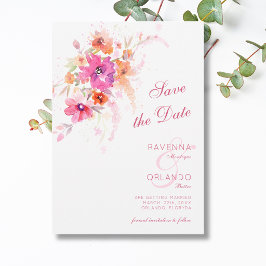 Reserve A Data Peônia de Flor Silvestre Pastel Anêmonas Casamento