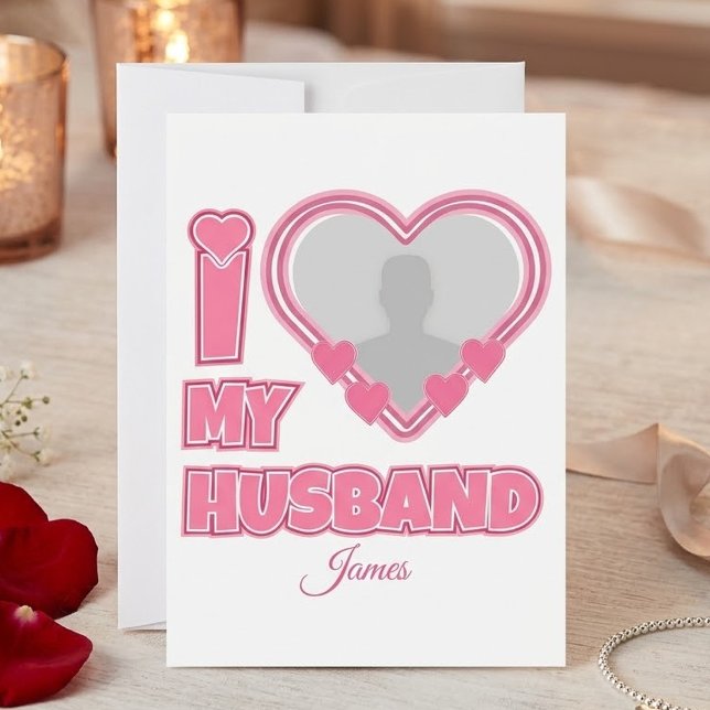 Reserve A Data Personalizado Eu Amo Meu Marido – Adicionar Foto e (Criador carregado)