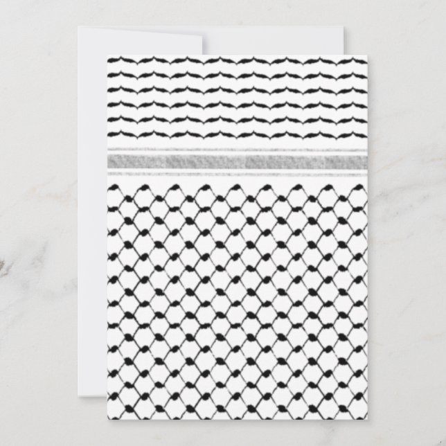 Reserve A Data Personalizado Palestiniano Kufiya Concebido (Frente)