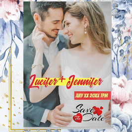 Reserve A Data Personalizar Foto em Nome Ultra Moderno Vertical