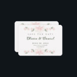 Reserve A Data Personalized Blush Floral Save the Date Card<br><div class="desc">This personalized blush floral save the date card is perfect for a romantic spring or garden wedding. Customize your names and date to create an elegant wedding announcement your guests will love. Perfect for spring, garden, and classic weddings, this elegant floral design blends softness and refinement while keeping the layout...</div>