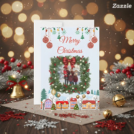 Reserve A Data Personalized Family Christmas Photo Card