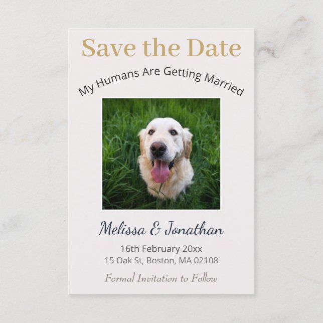 Reserve A Data Personalized My Humans Are Getting Married (Frente)