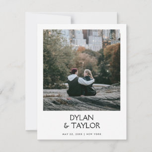 Reserve A Data Petite Simple Modern Bold Name Framed 2-Photo