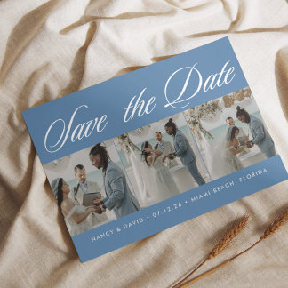 Reserve A Data Photo Collage Dusty Blue Beach Wedding 
