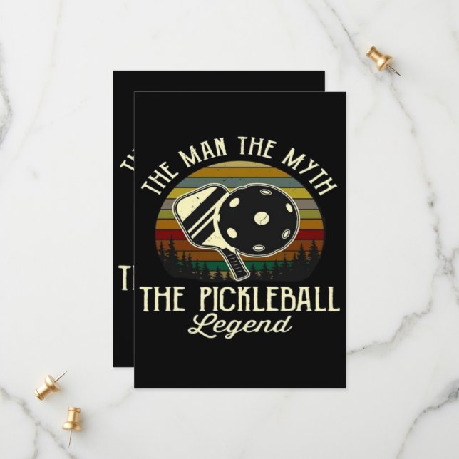 Reserve A Data Pickleball- O Homem, O Mito, A Lenda  (Frente/Verso In Situ)