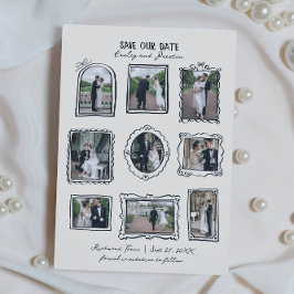 Reserve A Data Picture Frames Hand Drawn Save The Date Card