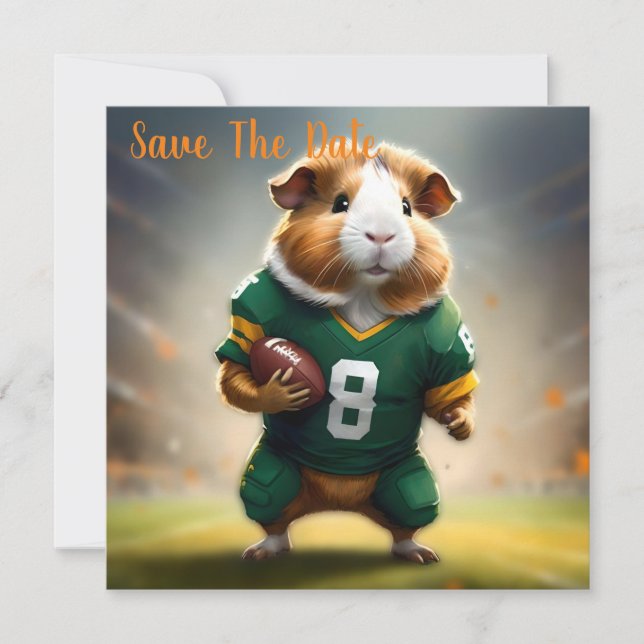 Reserve A Data Pigskin Prodigy: The Guiné Pig Quarterback, (Frente)