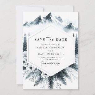 Reserve A Data Pine Editable Mountain Wedding