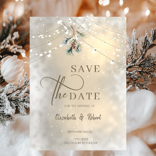 Reserve A Data Pinecone String Luzes De Inverno CasamentoSalve A 