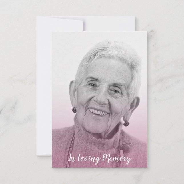 Reserve A Data Pink Trendy Transparency Effect Funeral Dear Ones (Frente)