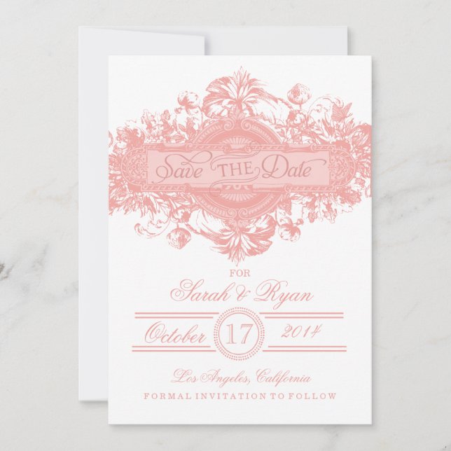 RESERVE A DATA PINK VINTAGE FLOWOR SALVE A DATA (Frente)