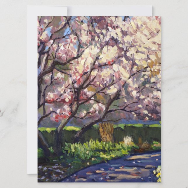 Reserve A Data Pintura de Macieiras em Flor (Frente)