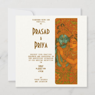 Reserve A Data Pintura Mural Radha Krishna Hinduísmo Indiano
