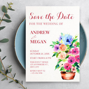 Reserve A Data pintura vaso de flores