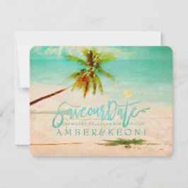 Reserve A Data PixDezines Beach/Ocean/Palm Tree/Save the Date