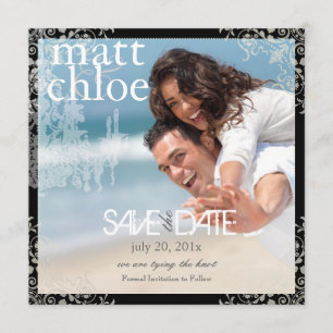 Reserve A Data PixDezines Chadelier+Filigree/save date/diy color