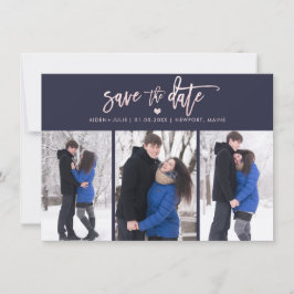 Reserve A Data PixDezines Rosa Corado Moderno Script Pincel