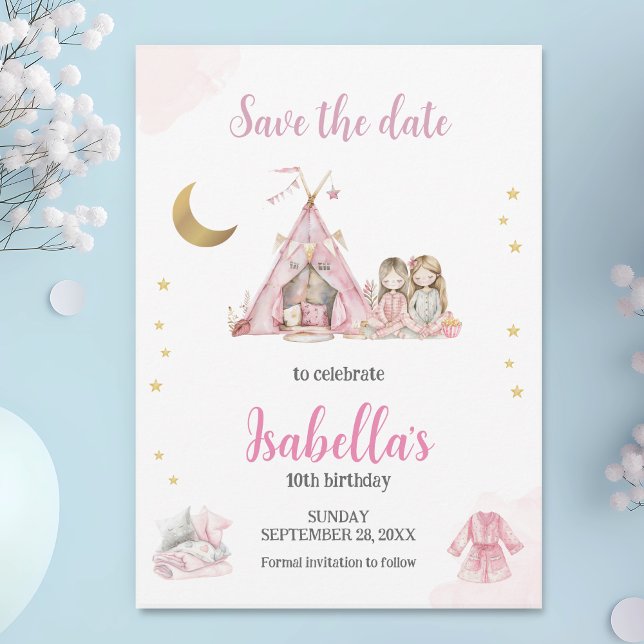 Reserve A Data Pjama Partido Sleepover (Festa de Soneca) (Criador carregado)