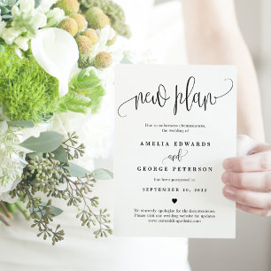 Reserve A Data Placa de atualização de cor EDITÁVEL para caligraf