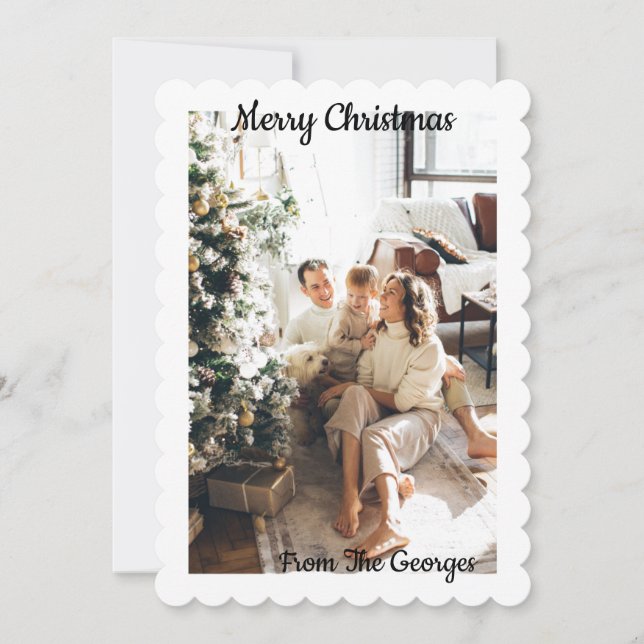 RESERVE A DATA PLACA DE GREETING DE COLLAGEM DE NATAL (Frente)