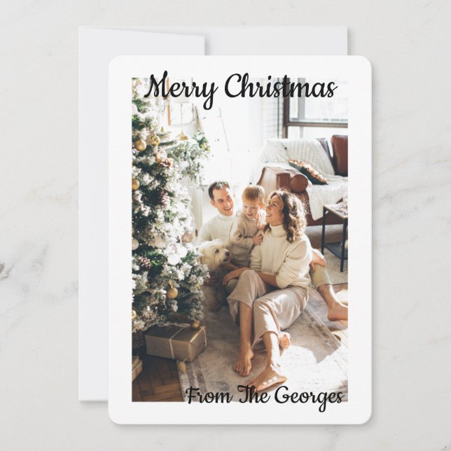 RESERVE A DATA PLACA DE GREETING DE COLLAGEM DE NATAL (Frente)