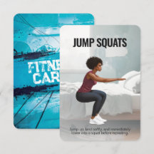 Placa de Malhação Jump Squats com proteção azul