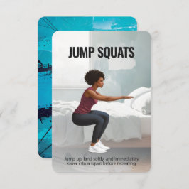 Reserve A Data Placa de Malhação Jump Squats com proteção azul