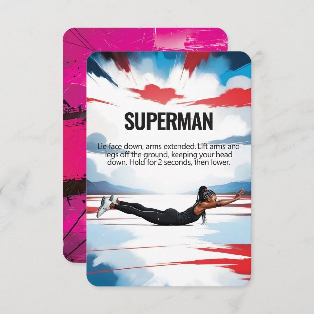 Reserve A Data Placa de Malhação Super-Homem com proteção rosa (Frente/Verso)