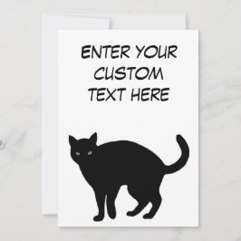 Reserve A Data Placa de Página de Solteiro de Gato Preto