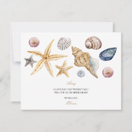 Reserve A Data Placa de Proposta da Tropical Beach Shell Bridesma