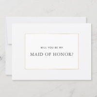 Placa de Proposta de Madrinha de casamento Dourada