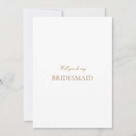 Reserve A Data Placa de Proposta Dourada e Branca do Bridesmaid