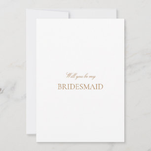 Reserve A Data Placa de Proposta Dourada e Branca do Bridesmaid