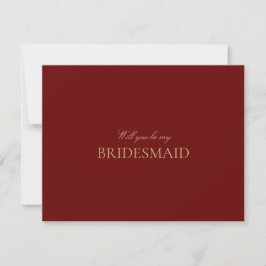 Reserve A Data Placa de Proposta Dourada e Profunda de Bridesmaid