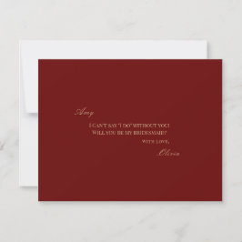 Reserve A Data Placa de Proposta Dourada e Profunda de Bridesmaid