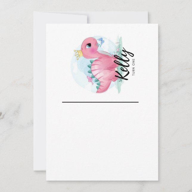 Reserve A Data Placas de Aniversário de criança personalizadas (Frente)