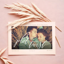 Plot Twist Moderna Caligrafia Minimalista & Foto