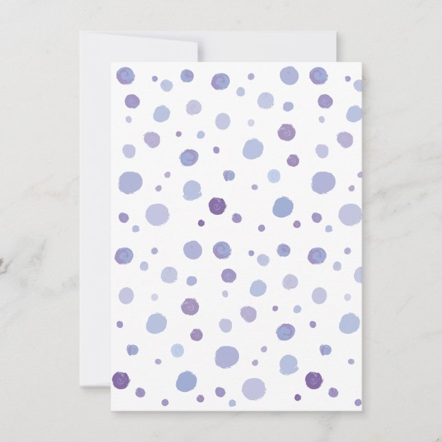 Reserve A Data pontos polka pintados à mão (Frente)