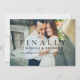 Reserve A Data Por fim, foto branca e preto elegante