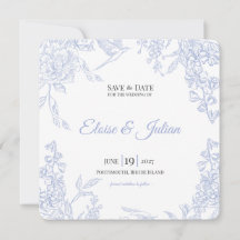 Porcelana Meadow Chinoiserie Casamento Salve a Dat